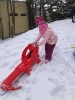 Zabawy na śniegu u Żabek 22.01.23r.