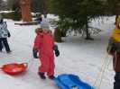 Zabawy na śniegu u Delfinków 22.01.23r.