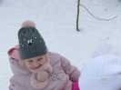 Zabawy na śniegu u Delfinków 22.01.23r.