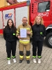 Skrzaty i Delfinki poznają pracę strażaka- 09.05.2025 r.